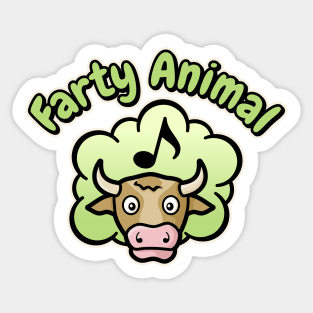 Farty Animal Sticker